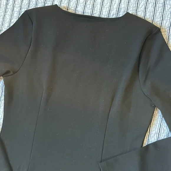 Boston Proper Sweater Knit Sheath Dress Long sleeve Aztec Tribal print size 4 - Picture 11 of 14